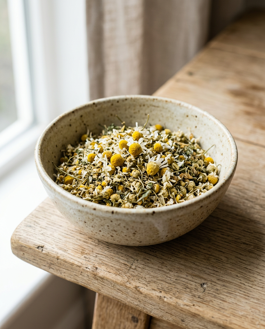 Seeking Reflection botanical ritual blend with olive leaf and chamomile