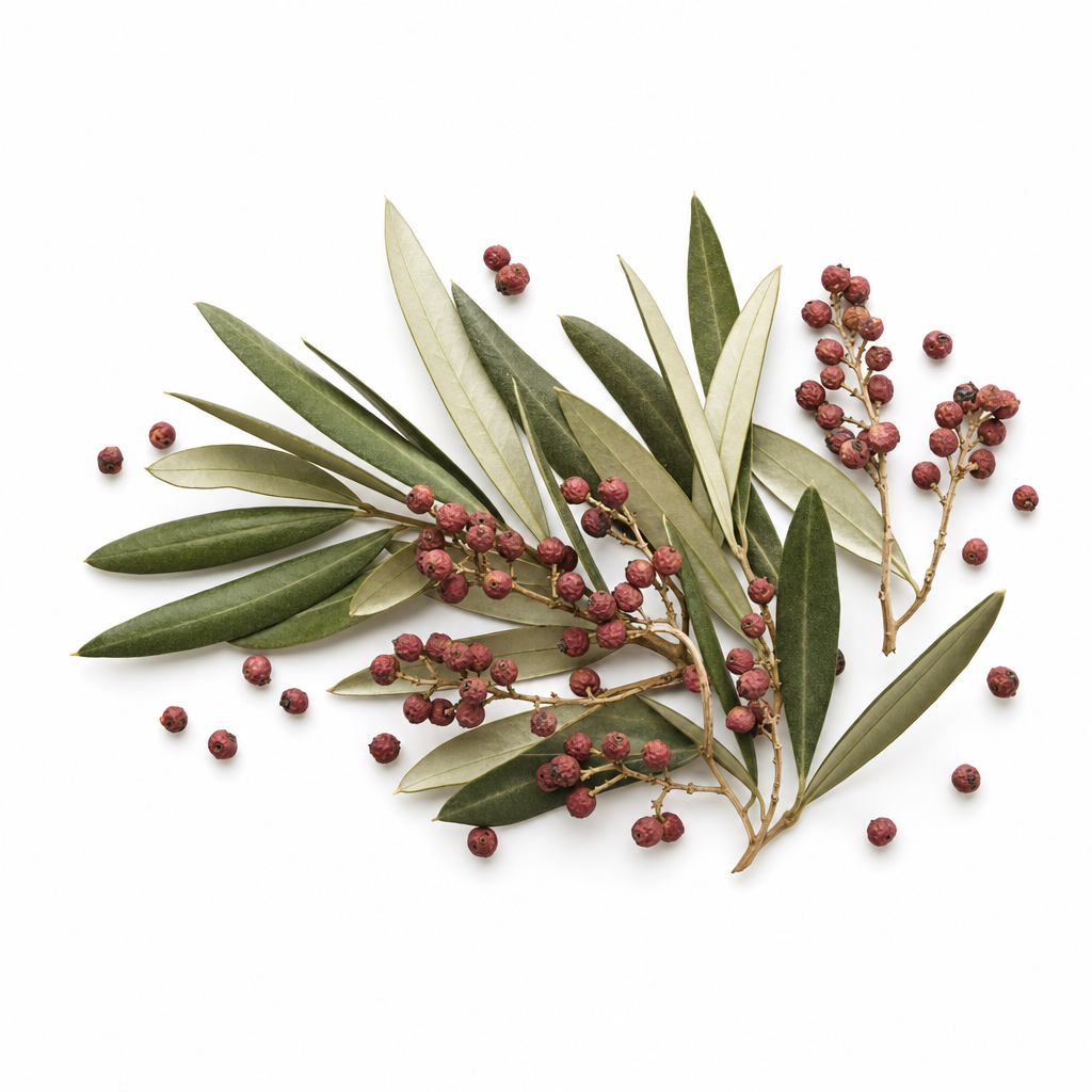 Olive leaves and Andean molle botanicals for the Olive Leaf & Andean Molle Ritual Blend
