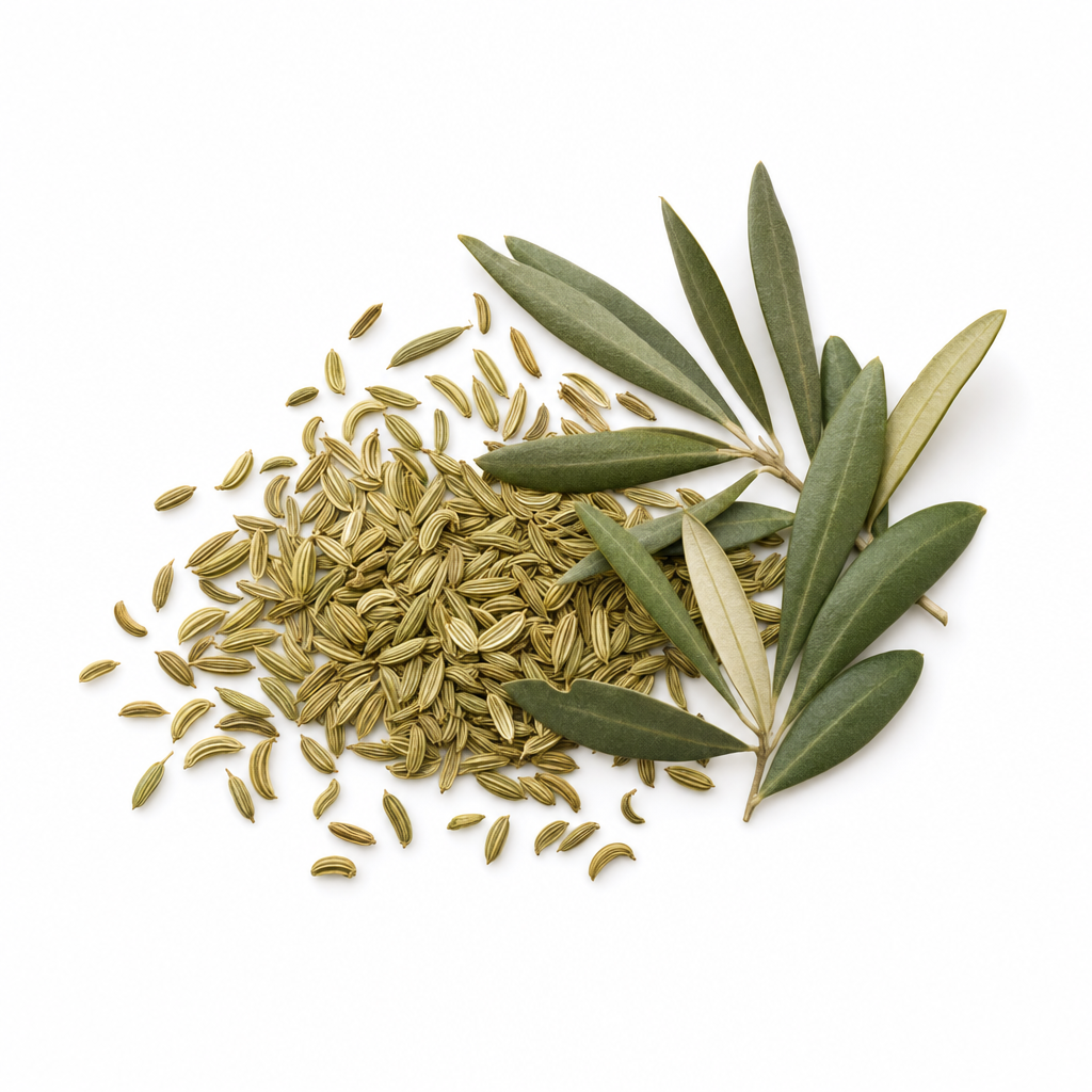 Olive leaves and fennel seeds for the Olive Leaf & Fennel Seed Ritual Blend